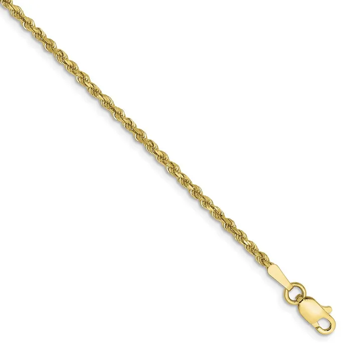 10k 175mm Diamondcut Rope ChainWBC10K0148 WB Choice Jewelry Necklaces