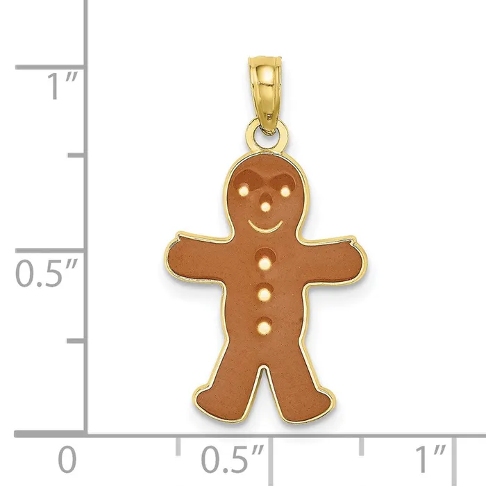 10K 3D Enamel Gingerbread Man CharmWBC10K6970 WB Choice Jewelry Charm Necklaces 10K 3D Enamel Gingerbread Man CharmWBC10K6970 WB Choice Jewelry Charm Necklaces