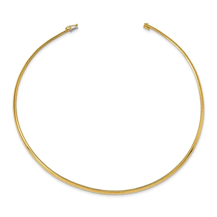 14k 3mm Domed Omega NecklaceWBCOD318 WB Choice Jewelry Necklaces 14k 3mm Domed Omega NecklaceWBCOD318 WB Choice Jewelry Necklaces