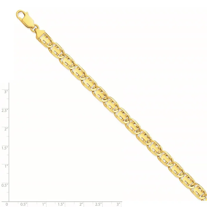 14K 75mm Handpolished Fancy Link BraceletWBCLK2009 WB Choice Jewelry Bracelets 14K 75mm Handpolished Fancy Link BraceletWBCLK2009 WB Choice Jewelry Bracelets