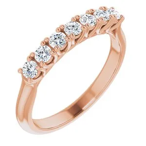 14K Rose 25 mm Round SevenStone Anniversary Band Mounting 12282960012PSTWBC WB Choice Jewelry Rings 14K Rose 25 mm Round SevenStone Anniversary Band Mounting 12282960012PSTWBC WB Choice Jewelry Rings