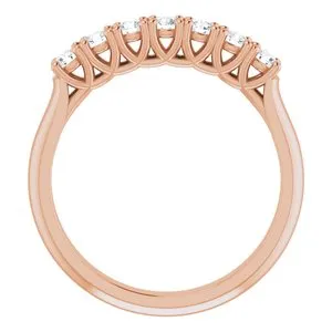 14K Rose 25 mm Round SevenStone Anniversary Band Mounting 12282960012PSTWBC WB Choice Jewelry Rings 14K Rose 25 mm Round SevenStone Anniversary Band Mounting 12282960012PSTWBC WB Choice Jewelry Rings