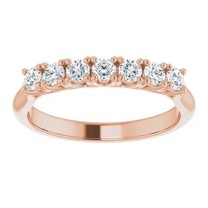 14K Rose 25 mm Round SevenStone Anniversary Band Mounting 12282960012PSTWBC WB Choice Jewelry Rings 14K Rose 25 mm Round SevenStone Anniversary Band Mounting 12282960012PSTWBC WB Choice Jewelry Rings