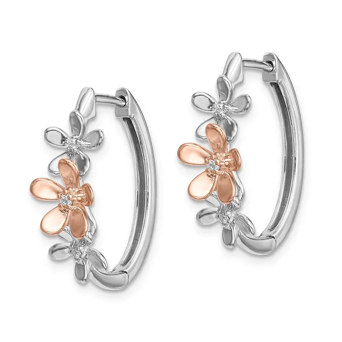 14k Rose and White Gold Diamond EarringsWBCEM4038006RWA WB Choice Jewelry Earrings 14k Rose and White Gold Diamond EarringsWBCEM4038006RWA WB Choice Jewelry Earrings