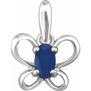 14K White 4x3 mm Oval September Youth Butterfly Birthstone Pendant653422623PSTWBC WB Choice Jewelry Necklaces 14K White 4x3 mm Oval September Youth Butterfly Birthstone Pendant653422623PSTWBC WB Choice Jewelry Necklaces