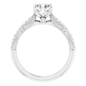 14K White 6 mm Cushion Forever One Moissanite 110 CTW Diamond Engagement Ring 653389673PSTWBC WB Choice Jewelry Rings 14K White 6 mm Cushion Forever One Moissanite 110 CTW Diamond Engagement Ring 653389673PSTWBC WB Choice Jewelry Rings