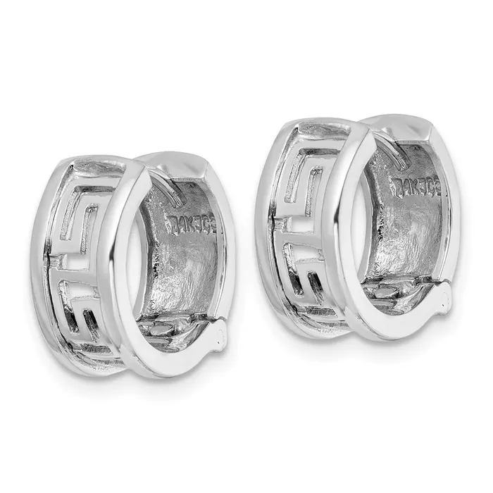 14k White Gold CutOut Greek Key Design EarringsWBCK9806 WB Choice Jewelry Earrings 14k White Gold CutOut Greek Key Design EarringsWBCK9806 WB Choice Jewelry Earrings