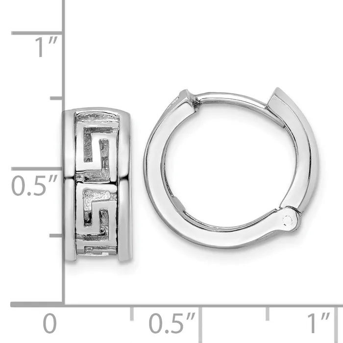 14k White Gold CutOut Greek Key Design EarringsWBCK9806 WB Choice Jewelry Earrings 14k White Gold CutOut Greek Key Design EarringsWBCK9806 WB Choice Jewelry Earrings