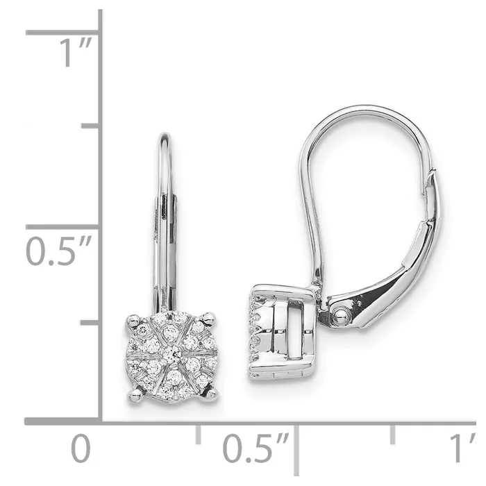 14k White Gold Diamond Cluster Leverback EarringsWBCEM5489016WA WB Choice Jewelry Earrings 14k White Gold Diamond Cluster Leverback EarringsWBCEM5489016WA WB Choice Jewelry Earrings