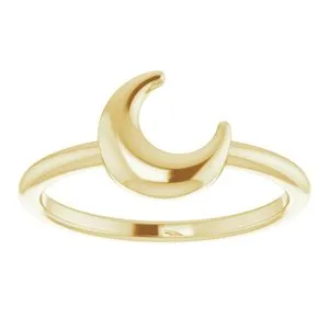 14K Yellow Crescent Moon Ring 51820102PSTWBC WB Choice Jewelry Rings 14K Yellow Crescent Moon Ring 51820102PSTWBC WB Choice Jewelry Rings