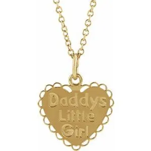 14K Yellow Daddys Little Girl 15 Necklace19643600010PSTWBC WB Choice Jewelry Necklaces 14K Yellow Daddys Little Girl 15 Necklace19643600010PSTWBC WB Choice Jewelry Necklaces