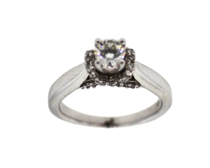 18KW 12TW DIA BRIDAL RING 13CTR FULLERS PURCHASE FROM PUBLIC Rings