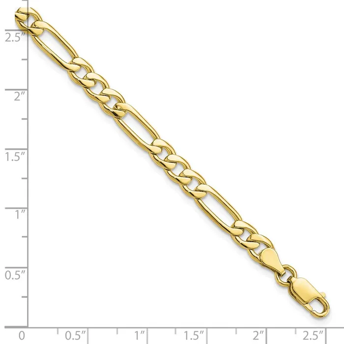 Bracelets WB Choice Jewelry 10k 525mm Fancy Polished Link BraceletWBC10GL18 Bracelets WB Choice Jewelry 10k 525mm Fancy Polished Link BraceletWBC10GL18