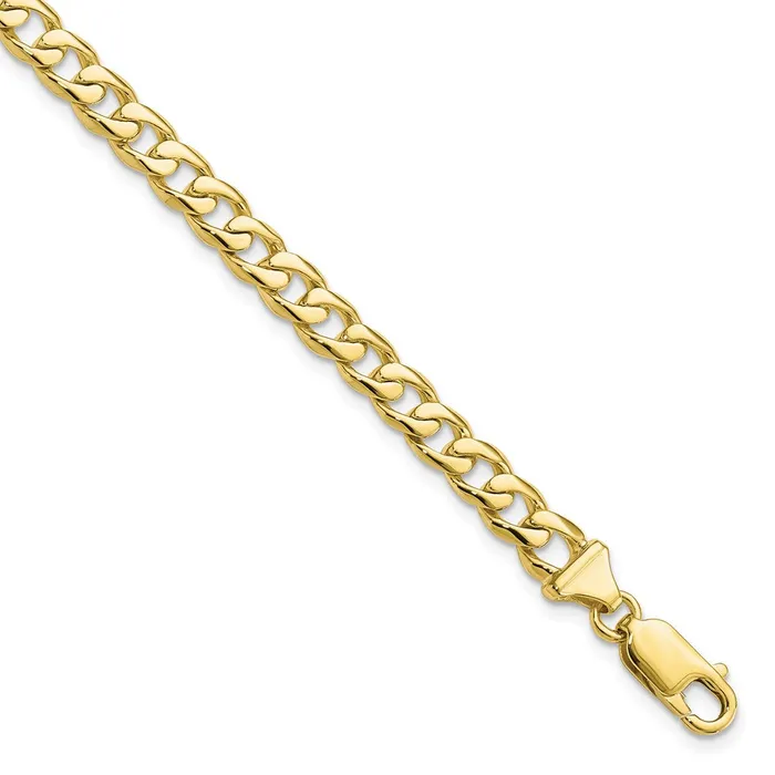 Bracelets WB Choice Jewelry 10k 58mm Handpolished Fancy Link BraceletWBC10GL108 Bracelets WB Choice Jewelry 10k 58mm Handpolished Fancy Link BraceletWBC10GL108