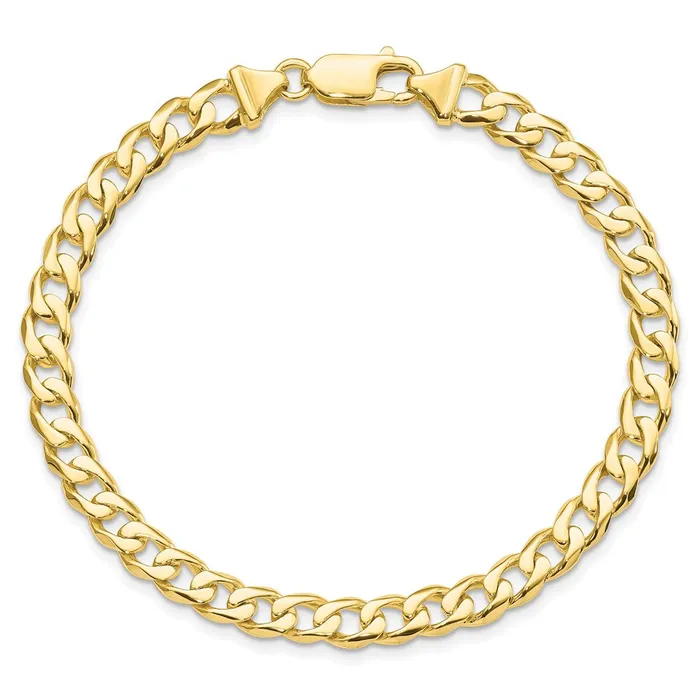 Bracelets WB Choice Jewelry 10k 58mm Handpolished Fancy Link BraceletWBC10GL108 Bracelets WB Choice Jewelry 10k 58mm Handpolished Fancy Link BraceletWBC10GL108