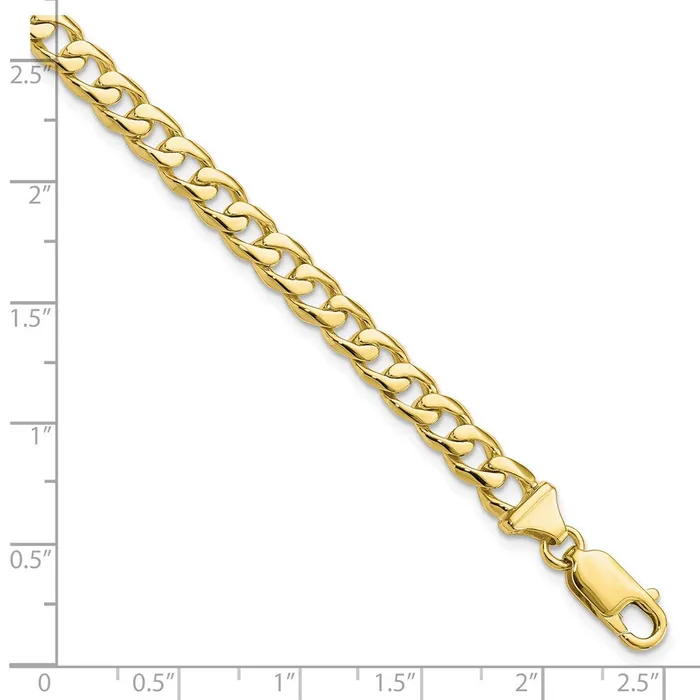 Bracelets WB Choice Jewelry 10k 58mm Handpolished Fancy Link BraceletWBC10GL108 Bracelets WB Choice Jewelry 10k 58mm Handpolished Fancy Link BraceletWBC10GL108