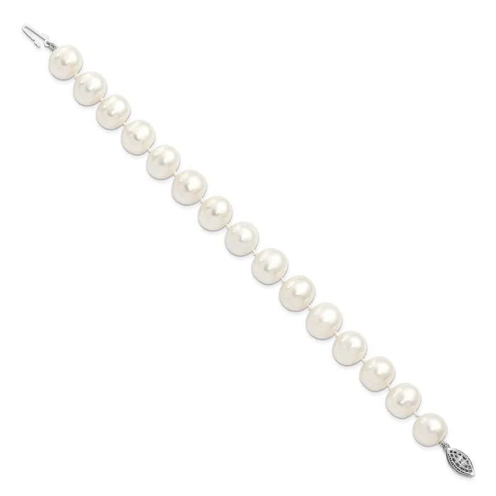 Bracelets WB Choice Jewelry Sterling Silver Rhodium 1112mm White FW Cultured Pearl BraceletWBCQH5151725 Bracelets WB Choice Jewelry Sterling Silver Rhodium 1112mm White FW Cultured Pearl BraceletWBCQH5151725