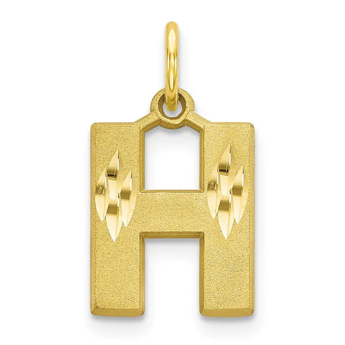 Charm Necklaces WB Choice Jewelry 10k Initial H CharmWBC10C768H