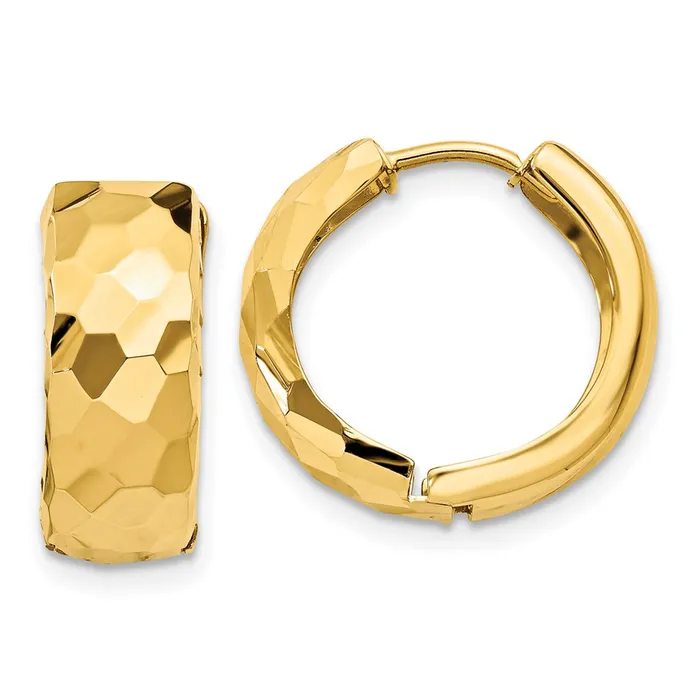 Earrings 14k Faceted Polished Hinged 6mm Hoop EarringsWBCH786 WB Choice Jewelry Earrings 14k Faceted Polished Hinged 6mm Hoop EarringsWBCH786 WB Choice Jewelry