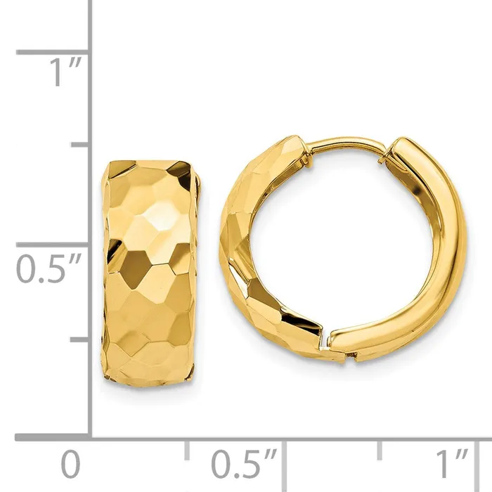 Earrings 14k Faceted Polished Hinged 6mm Hoop EarringsWBCH786 WB Choice Jewelry Earrings 14k Faceted Polished Hinged 6mm Hoop EarringsWBCH786 WB Choice Jewelry