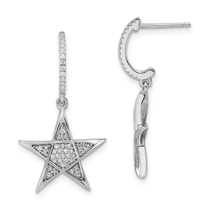 Earrings 14k White Gold Polished Diamond Star Post EarringsWBCEM8385031WA WB Choice Jewelry Earrings 14k White Gold Polished Diamond Star Post EarringsWBCEM8385031WA WB Choice Jewelry