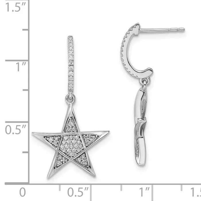 Earrings 14k White Gold Polished Diamond Star Post EarringsWBCEM8385031WA WB Choice Jewelry Earrings 14k White Gold Polished Diamond Star Post EarringsWBCEM8385031WA WB Choice Jewelry