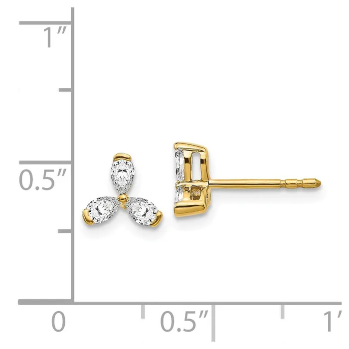 Earrings WB Choice Jewelry 14k Diamond EarringsWBCEM4175040YA Earrings WB Choice Jewelry 14k Diamond EarringsWBCEM4175040YA
