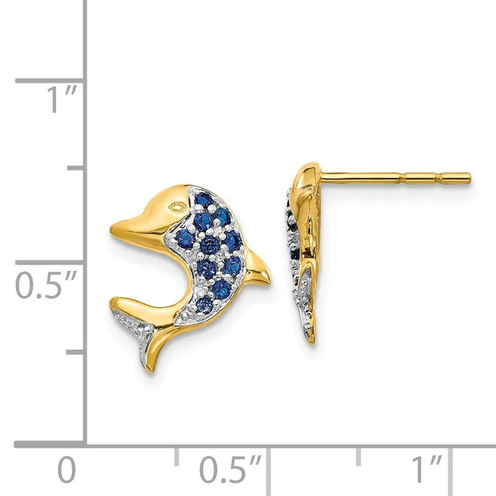 Earrings WB Choice Jewelry 14k wRhodium Marquise SapphireDiamond Dolphin Post EarringsWBCEM5615SA001YA Earrings WB Choice Jewelry 14k wRhodium Marquise SapphireDiamond Dolphin Post EarringsWBCEM5615SA001YA