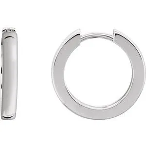 Earrings WB Choice Jewelry Sterling Silver 18 mm Hinged Hoop Earrings2017210018PSTWBC Earrings WB Choice Jewelry Sterling Silver 18 mm Hinged Hoop Earrings2017210018PSTWBC