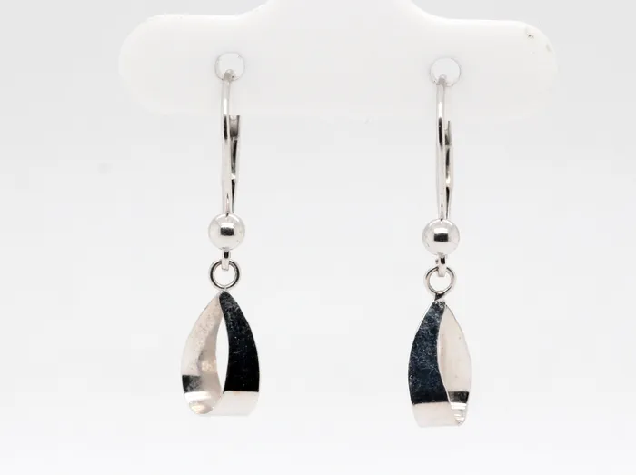 FULLERS PURCHASE FROM PUBLIC Earrings 14KW Swirl Dangle Earrings with Lever backs FULLERS PURCHASE FROM PUBLIC Earrings 14KW Swirl Dangle Earrings with Lever backs