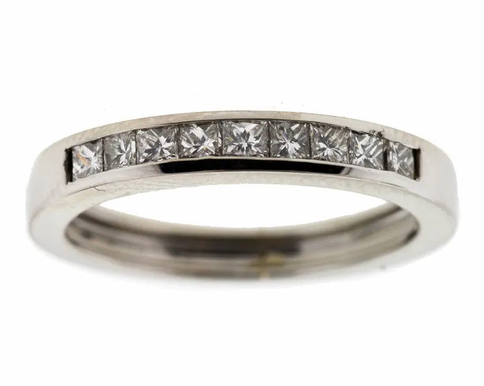 FULLERS PURCHASE FROM PUBLIC Rings PLATINUM 75 CTTW DIAMOND ANNIVERSARY RING FULLERS PURCHASE FROM PUBLIC Rings PLATINUM 75 CTTW DIAMOND ANNIVERSARY RING