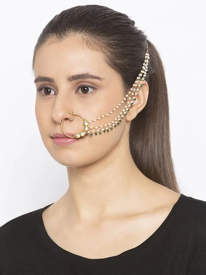 Ira Kundan Nose Ring PRERTO ECOMMERCE PRIVATE LIMITED Rings
