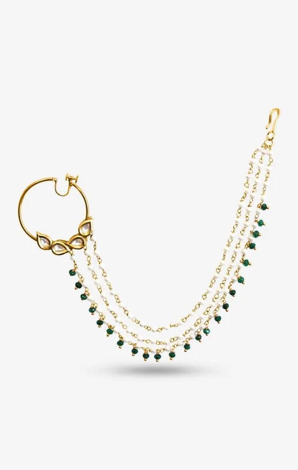 Ira Kundan Nose Ring PRERTO ECOMMERCE PRIVATE LIMITED Rings