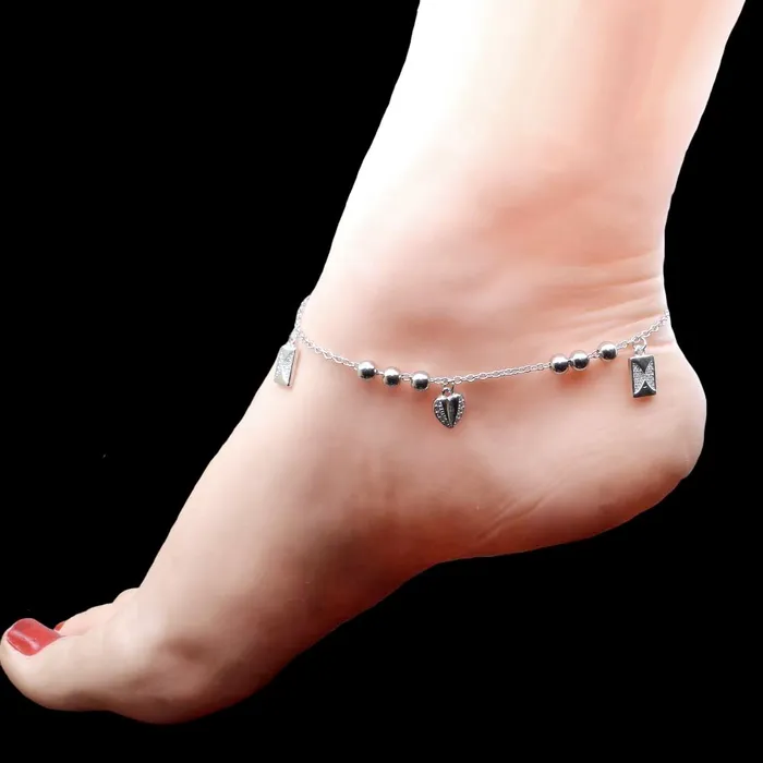 Karizma Jewels Bracelets Beach Wear Single 925 Silver Girls Ankle Anklet Bracelet 88 Karizma Jewels Bracelets Beach Wear Single 925 Silver Girls Ankle Anklet Bracelet 88