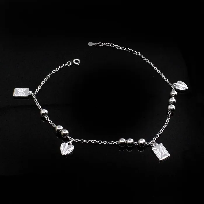 Karizma Jewels Bracelets Beach Wear Single 925 Silver Girls Ankle Anklet Bracelet 88