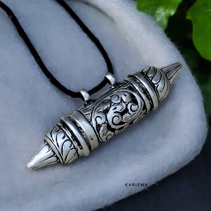 Karizma Jewels Necklaces 925 Sterling Silver handmade Nakshi work Oxidized Unisex container box Pendant Karizma Jewels Necklaces 925 Sterling Silver handmade Nakshi work Oxidized Unisex container box Pendant