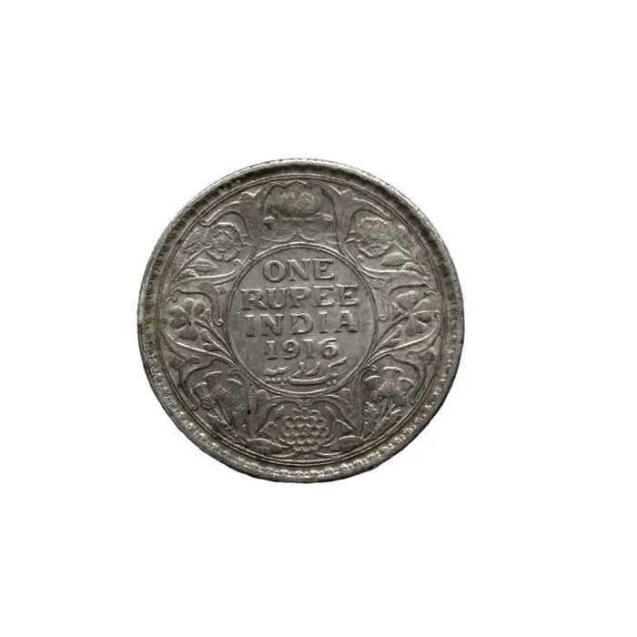 Karizma Jewels Pure silver George V King Emperor One Rupee India 1916 Old coin Rings Karizma Jewels Pure silver George V King Emperor One Rupee India 1916 Old coin Rings