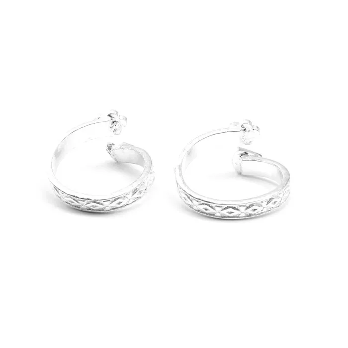 Karizma Jewels Rings Real Solid Silver Beautiful Indian Style Toe Ring Pair