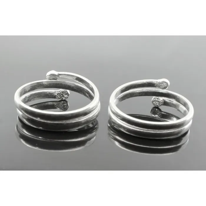 Karizma Jewels Rings Real Sterling Silver Toe THUMB Rings Indian Handmade bichia Pair foot ring
