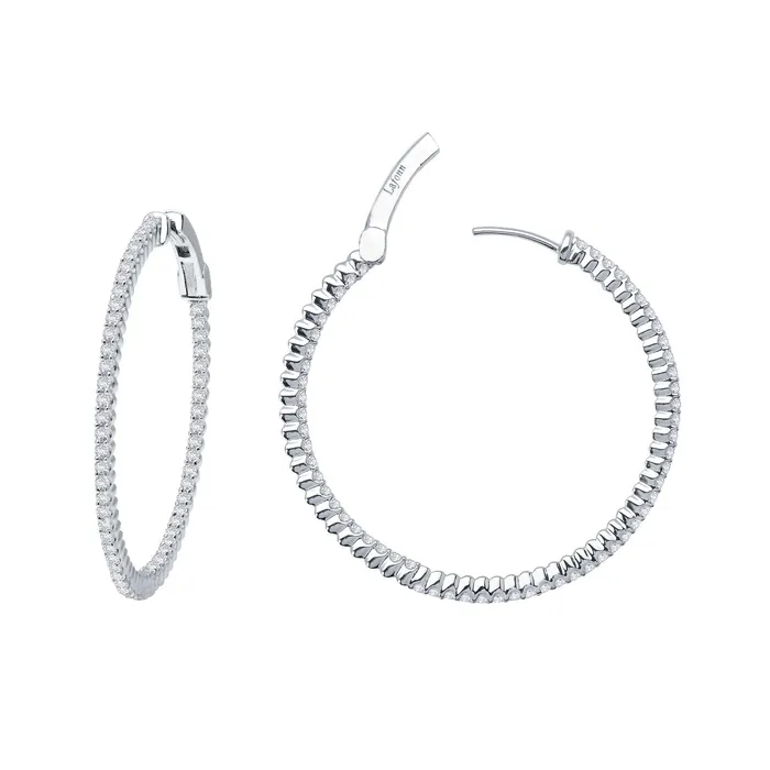 Lafonn Earrings 30mm Hoop Earrings