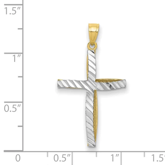 Necklaces 10K w Rhodium Cross PendantWBC10C1100 WB Choice Jewelry Necklaces 10K w Rhodium Cross PendantWBC10C1100 WB Choice Jewelry