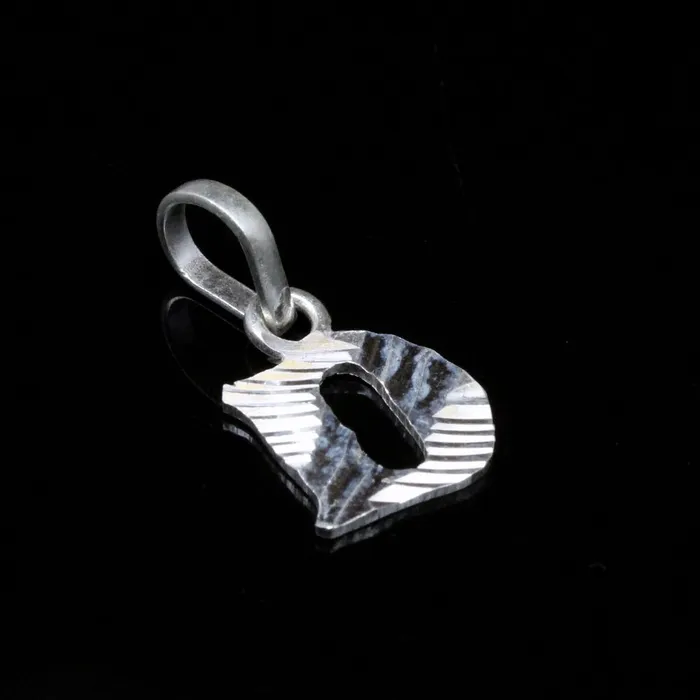 Necklaces Karizma Jewels Pure Silver D Letter Alphabet Pendant for men women