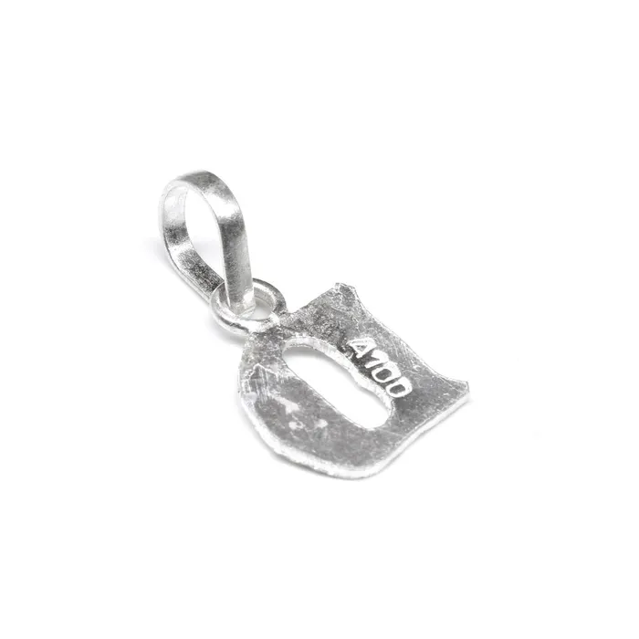 Necklaces Karizma Jewels Pure Silver D Letter Alphabet Pendant for men women