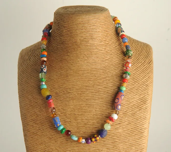 Necklaces projecthavehope2 Lawot Traveler Glass Bead Necklace