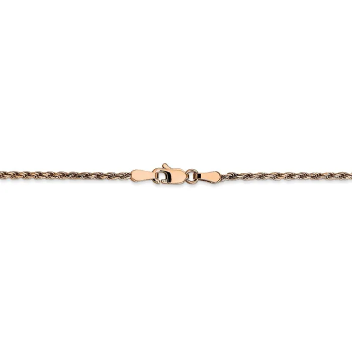 Necklaces WB Choice Jewelry 14k Rose Gold 18mm DC Machinemade Rope ChainWBCR01424 Necklaces WB Choice Jewelry 14k Rose Gold 18mm DC Machinemade Rope ChainWBCR01424