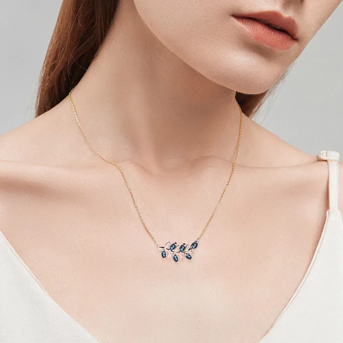PENFINE Necklaces Nature Inspired Alexandrite Necklace Unique Marquise Color Change Leaves Pendant Necklace Branch Guard Pendant Dainty Anniversary gift women PENFINE Necklaces Nature Inspired Alexandrite Necklace Unique Marquise Color Change Leaves Pendant Necklace Branch Guard Pendant Dainty Anniversary gift women