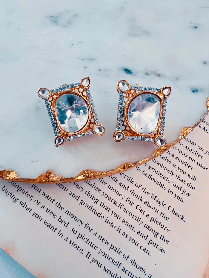 PRERTO ECOMMERCE PRIVATE LIMITED Earrings Zoey Kundan Stud Earrings