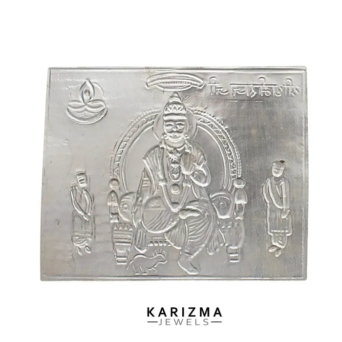 Real Silver Shree Dharmraj Yantra Hindu religious red book and astrological remedies Karizma Jewels Rings