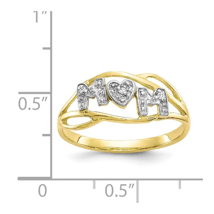 Rings 10K wRhodium Mom CZ RingWBC10C1221 WB Choice Jewelry Rings 10K wRhodium Mom CZ RingWBC10C1221 WB Choice Jewelry