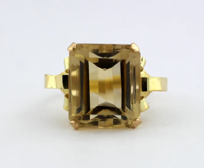 Rings FULLERS PURCHASE FROM PUBLIC ESTATE 14KY 1315 CT CITRINE RING